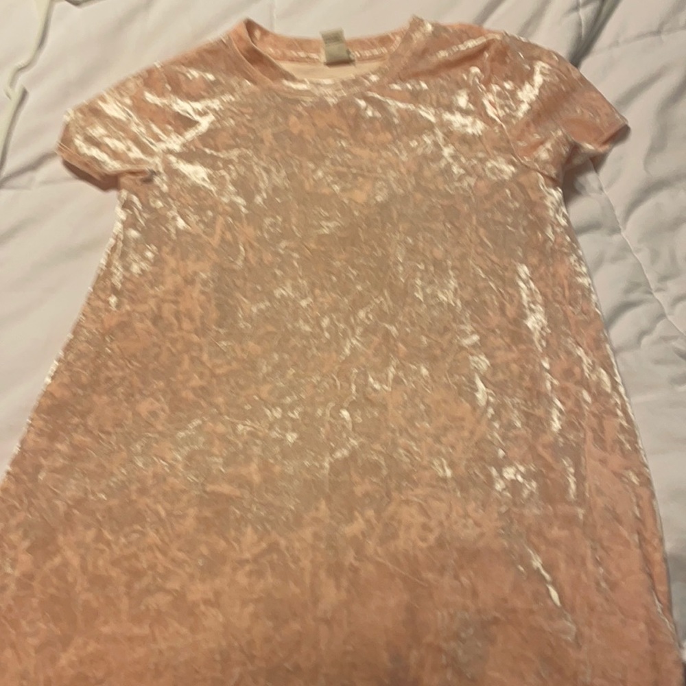 Crushed velvet dress